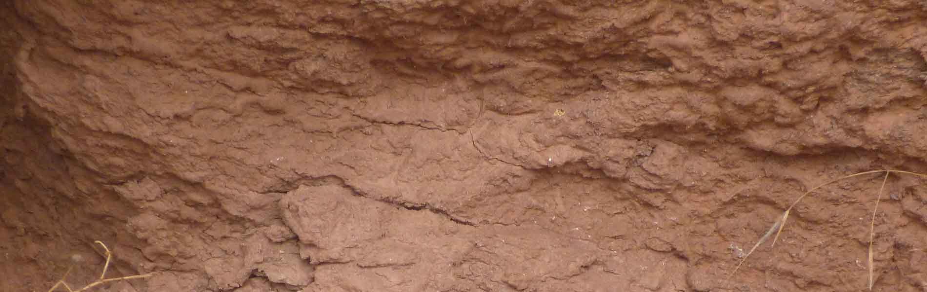 Roter Sandsteinboden