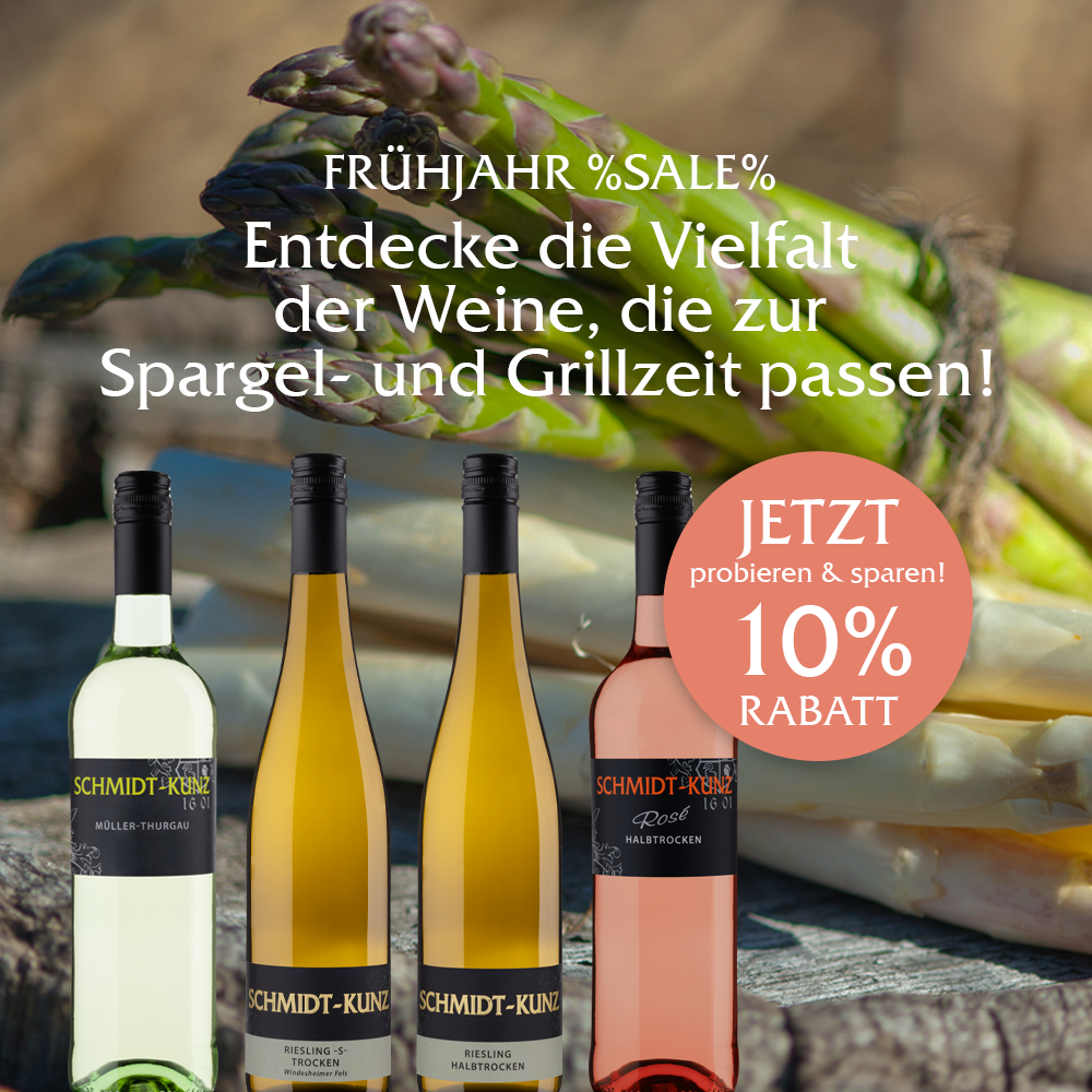 Frühjahr Sale - Wein zum Spargel